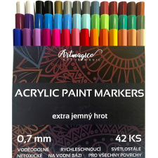 Artmagico Akril marker, extra finom hegyű (0,7 mm), 42 db filctoll, marker