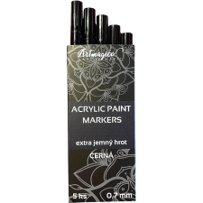 Artmagico Akrylový popisovač 5 kusů černá 0,7 mm filctoll, marker