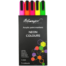 Artmagico akrylové popisovače s jemným hrotem - neonové - 5 ks filctoll, marker