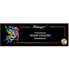 Artmagico Professional Water colours Pearlescent 24 színű ecset, festék