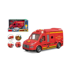 Artyk Világító tűzoltó autó - Piros autópálya és játékautó