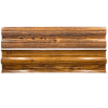 ÁRVAI KERÍTÉS Lemez fém kerítésléc GOLDEN WOOD DOUBLE | Aranytölgy famintás (Kialakítás: Egyenes végű, Hosszúság: 120cm)