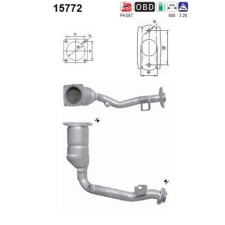 AS katalizátor AS 15772 autóalkatrész
