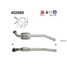 AS katalizátor AS 45209D autóalkatrész