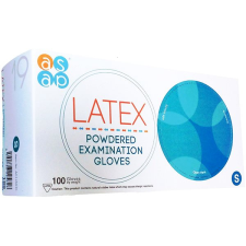 ASAP Latex kesztyű hintőporral, 100 darab, S gyógyászati segédeszköz