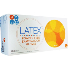 ASAP Púdermentes latex kesztyű 100 db L takarító és háztartási eszköz