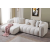 ASIR Design sarokkanapé Linea 265 cm fehér bouclé balos