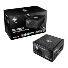 Asrock Steel Legend 1000W moduláris tápegység fekete (SL-1000G) (SL-1000G) tápegység