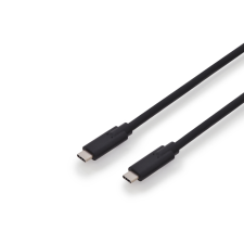 Assmann AK-300139-010-S USB-C Gen2 (apa - apa) kábel 1m - Fekete kábel és adapter