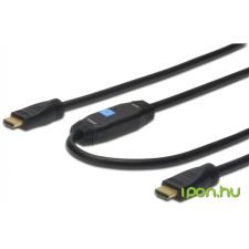 Assmann AK-330118-100-S HDMI Ethernet kábel M/M 10m kábel és adapter