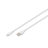 Assmann Assmann Lightningh to USB Silicone USB2.0 12W Cable 0,5m White