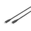 Assmann Digitus AK-300210-020-S USB kábel 2 M USB 2.0 USB C Fekete