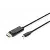Assmann -DIGITUS USB Type-C DisplayPort kétirányú adapterkábel - AK-300334-020-S