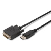 Assmann Displayport 1.1a Adapter Cable DP M(plug)/DVI-D (24+1) M(plug) 1m black