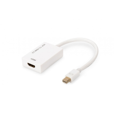 Assmann DisplayPort adapter cable, mini DP - HDMI type A kábel és adapter