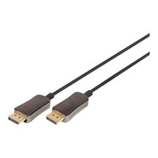 Assmann DisplayPort AOC Hybrid-fiber connection cable M/M 30m UHD 8K60Hz CE gold bl audió/videó kellék, kábel és adapter