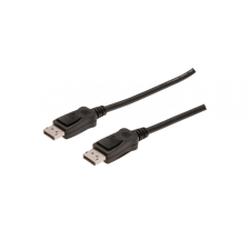 Assmann DisplayPort connection cable, DP 5m Black kábel és adapter