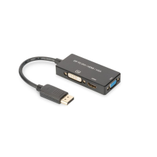 Assmann DisplayPort converter cable, DP - HDMI+DVI+VGA (AK-340418-002-S) kábel és adapter