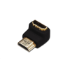Assmann HDMI adapter 90°-os  fekete (AK-330502-000-S) (AK-330502-000-S)