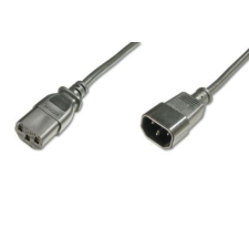 Assmann IEC C14 M - EIC C13 F Hosszabbítókábel 1.2m Fekete kábel és adapter