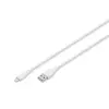 Assmann Lightningh to USB Silicone USB2.0 12W Cable 2m White AK-600108-020-W