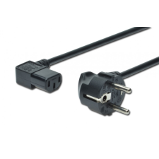 Assmann Power Cord, CEE 7/7 (Typ-F) - C13, 90° angled kábel és adapter