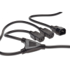 Assmann Power Cord splitter cable, C14 - 2x C13 1,7m Black