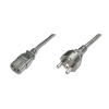 Assmann Schuko (CEE 7/7)/IEC C13  1,2m hálózati kábel  (AK-440110-012-S) (AK-440110-012-S) - Tápkábel