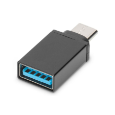 Assmann USB A -&gt; USB C adapter fekete (AK-300506-000-S) kábel és adapter