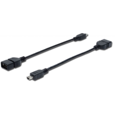 Assmann USB A --> mini USB OTG kábel 20 cm (AK-300310-002-S) (AK-300310-002-S) - Adatkábel kábel és adapter