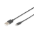 Assmann usb connection cable, type a - microusb 1,8m black ak-300127-018-s