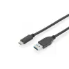 Assmann USB Type-C connection cable, type C to A 1m Black AK-300146-010-S
