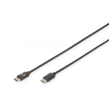 Assmann USB Type-C connection cable, type C to C 1m Black kábel és adapter