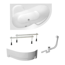  Asszimetrikus kád Laguna Fortuna Plus 150x100 cm akrilát bal SIKOFO1500LANP kád, zuhanykabin