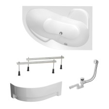  Asszimetrikus kád Laguna Fortuna Plus 170x100 cm akrilát jobb SIKOFO1700PANP kád, zuhanykabin