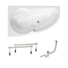 Asszimetrikus kád Laguna Luiza 150x95 cm akrilát bal SIKOLU1500LAN kád, zuhanykabin