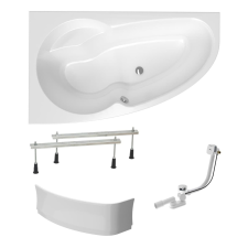  Asszimetrikus kád Laguna Luiza 150x95 cm akrilát bal SIKOLU1500LAPNP kád, zuhanykabin