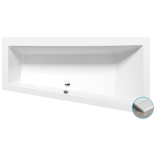  Asszimetrikus kád Polysan ANDRA R SLIM 90x180 cm akrilát jobb 78771S kád, zuhanykabin