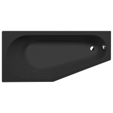  Asszimetrikus kád Polysan TIGRA L 80x170 cm akrilát bal fekete 90111BM kád, zuhanykabin