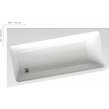  Asszimetrikus kád Ravak 10° 170x100 cm akrilát bal C811000000 kád, zuhanykabin