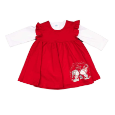 Asti 2 részes alkalmi baba ruha szett Manós mintával babaruha szett