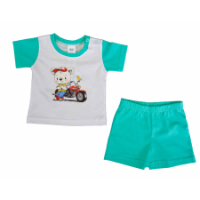 Asti 2 részes kisfiú nyári szett Motoros mintával babaruha szett