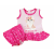 Asti 2 részes kislány nyári szett rövidnadrággal, tunikával cica mintával