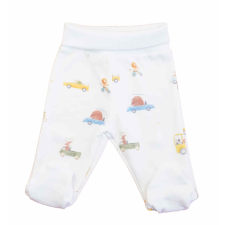 Asti Baba nadrág lábfejjel Autós mintával babanadrág