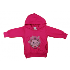 Asti Belül bolyhos kapucnis kislány pulóver Marie cica mintával gyerek pulóver, kardigán