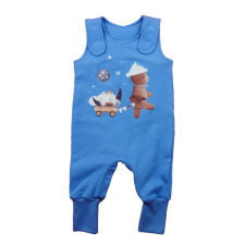 Asti Belül bolyhos ujjatlan baba rugdalózó – állatos mintával, 2 az 1-ben méret rugdalózó