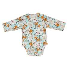 Asti Cica  mintás hosszú ujjú body| kombidressz fehér kombidressz, body