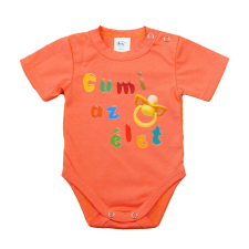 Asti Feliratos rövid ujjú baba body kombidressz, body