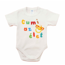 Asti Feliratos rövid ujjú baba body kombidressz, body