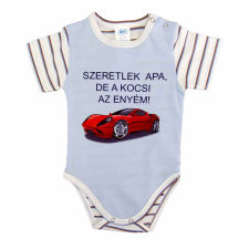 Asti Feliratos rövid ujjú baba body kombidressz, body